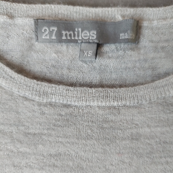 Cashmere 27 Miles Malibu gray blouse size XS - Picture 8 of 13